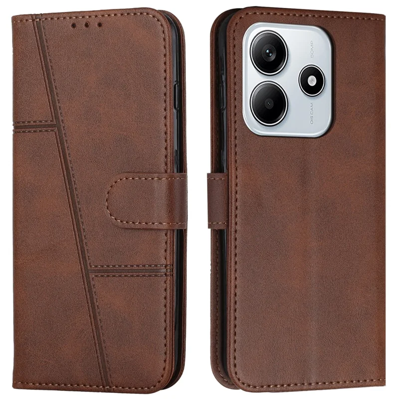 For Xiaomi Redmi Note 14 5G Case Stand Flip Protective Leather Phone Cover - Rose Gold-Cellmalls