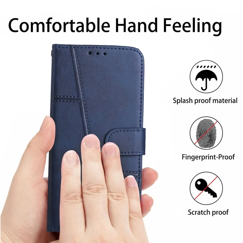 For Xiaomi Redmi Note 14 Pro+ 5G / Note 14 Pro 5G / Poco X7 5G Case Stand Flip Protective Leather Phone Cover - Sapphire-Cellmalls