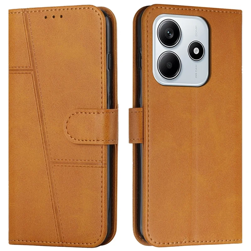 For Xiaomi Redmi Note 14 5G Case Stand Flip Protective Leather Phone Cover - Rose Gold-Cellmalls