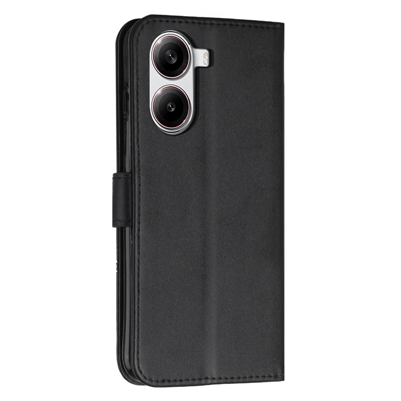 Wallet Case for Xiaomi Redmi Turbo 4 5G / Poco X7 Pro 5G Leather Stand Protective Phone Cover - Black-Cellmalls