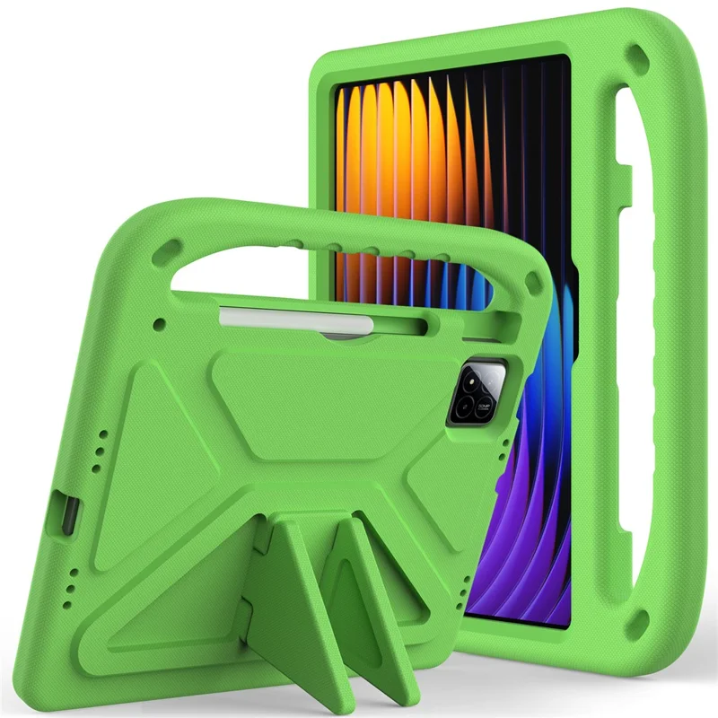 For Xiaomi Pad 7 Pro  /  Pad 7 Case Hand Grip Kickstand Tablet EVA Cover - Black-Cellmalls