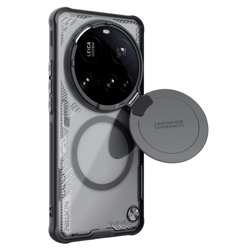 NILLKIN Iceblade Prop For Xiaomi 15 Ultra Case Compatible with MagSafe Lens Cover Kickstand PC + TPU Phone Cover - Green-Cellmalls