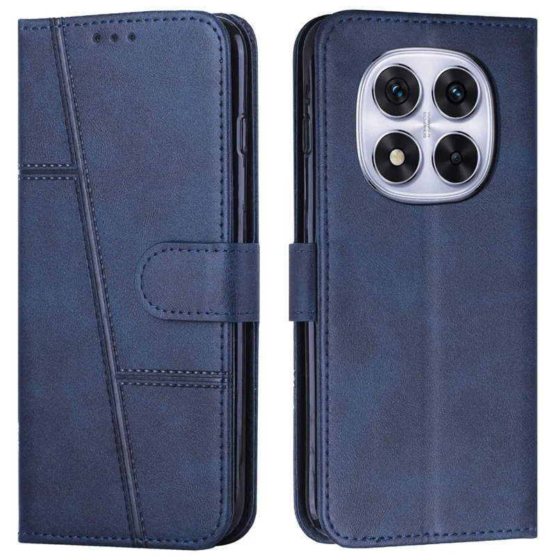 For Xiaomi Redmi Note 14 Pro+ 5G / Note 14 Pro 5G / Poco X7 5G Case Stand Flip Protective Leather Phone Cover - Sapphire-Cellmalls