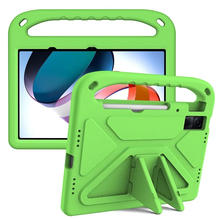 For Xiaomi Redmi Pad Drop-proof EVA Tablet Case Foldable Kickstand Portable Hand Grip Protective Cover - Black-Cellmalls