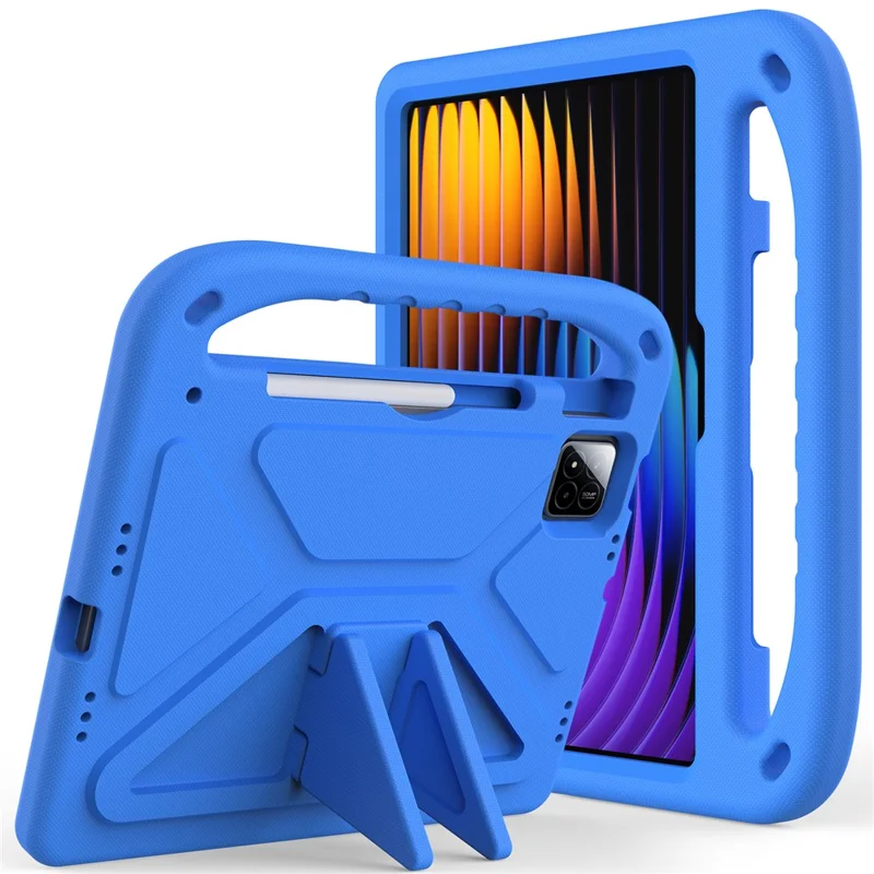 For Xiaomi Pad 7 Pro  /  Pad 7 Case Hand Grip Kickstand Tablet EVA Cover - Black-Cellmalls