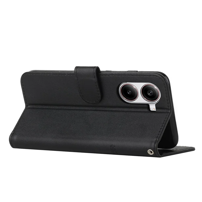 Wallet Case for Xiaomi Redmi Turbo 4 5G / Poco X7 Pro 5G Leather Stand Protective Phone Cover - Black-Cellmalls