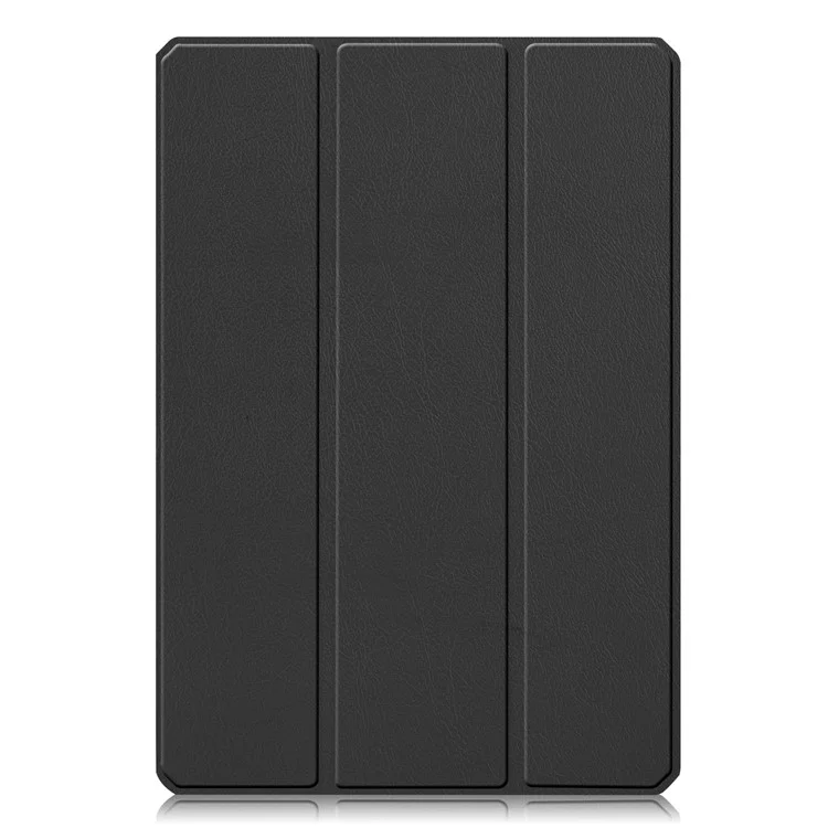 For Xiaomi Pad 5/Pad 5 Pro Slim Case Tri-fold Stand PU Leather Shockproof Tablet Cover with Pencil Holder Support Auto Wake/Sleep - Black-Cellmalls