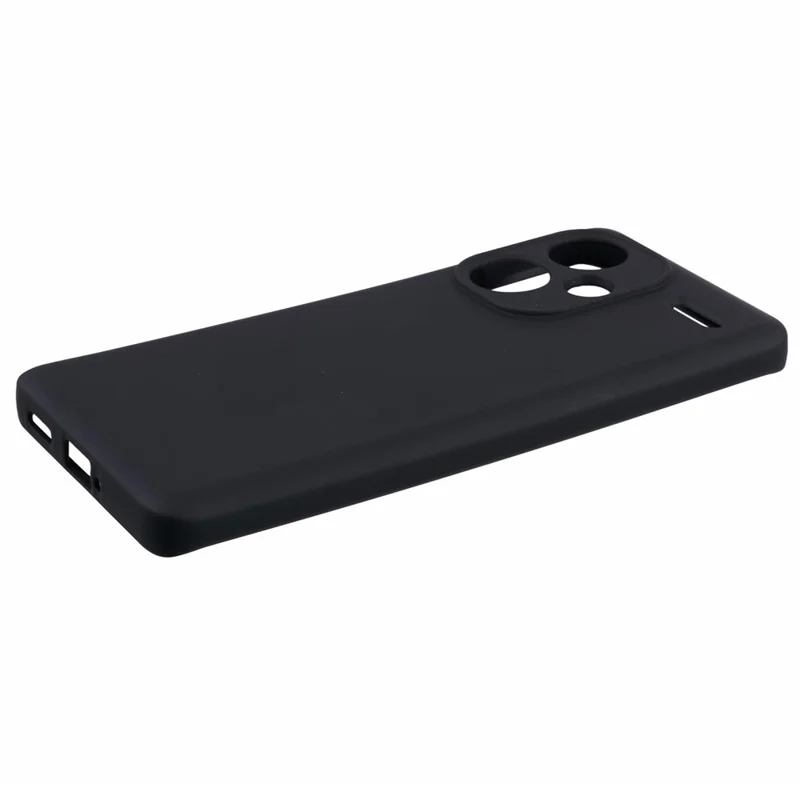 For Xiaomi Redmi Note 13 Pro+ 5G Cell Phone Case 2.0mm Scratch-resistant Soft TPU Back Cover - Black-Cellmalls