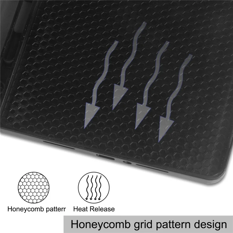 Tablet Case for Xiaomi Redmi Pad Pro / Redmi Pad Pro 5G / Poco Pad 4G Tri-Fold Stand Leather Cover with Pen Slot - Black-Cellmalls