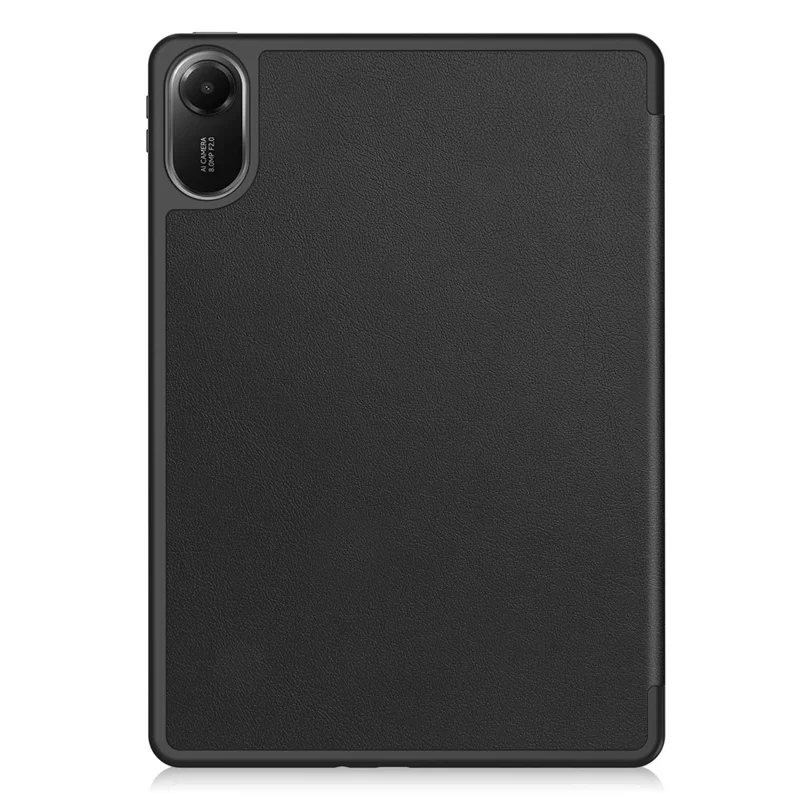 For Xiaomi Redmi Pad 2 Stand Case Shock-Absorbent Leather Tablet Cover with Pen Slot - Black-Cellmalls