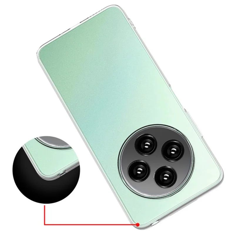 For Xiaomi Poco C75 4G / Redmi 14R 5G / 14C 4G Case Transparent TPU Flexible Phone Cover-Cellmalls