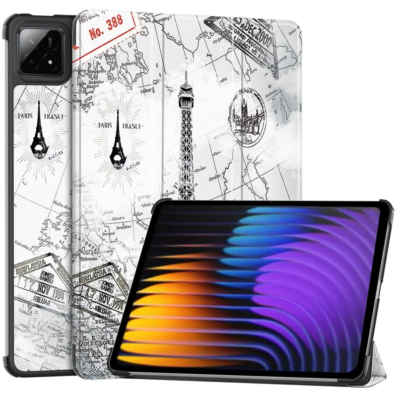 For Xiaomi Pad 7 Pro / Pad 7 Case Pattern Print Leather Stand Tablet Cover - Cat-Cellmalls