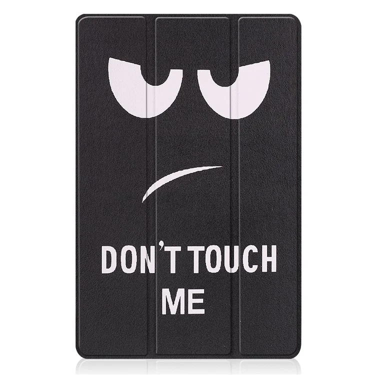 Pattern Printing PU Leather Case for Xiaomi Pad 5/Pad 5 Pro, Tri-Fold Stand Smart Cover with Auto Sleep / Wake - Don't Touch Me-Cellmalls