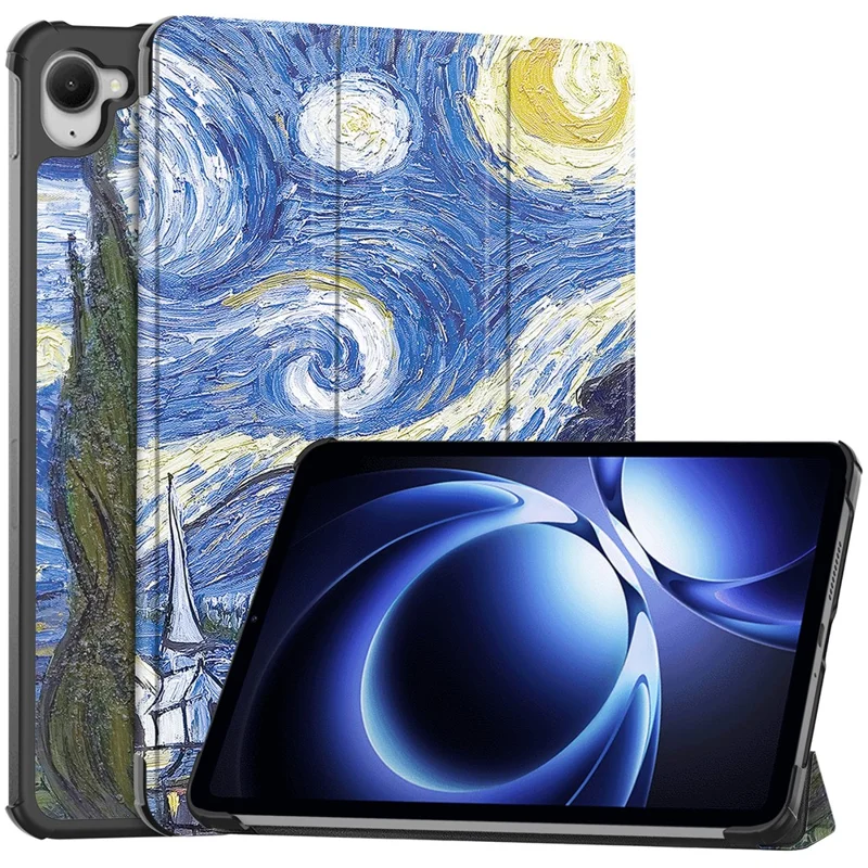 For Xiaomi Redmi K Pad Case Pattern Print Leather Stand Tablet Cover - Starry Sky-Cellmalls