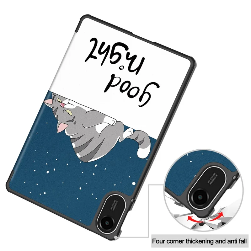 For Xiaomi Redmi Pad 2 Case Pattern Print Leather Stand Tablet Cover - Cat-Cellmalls