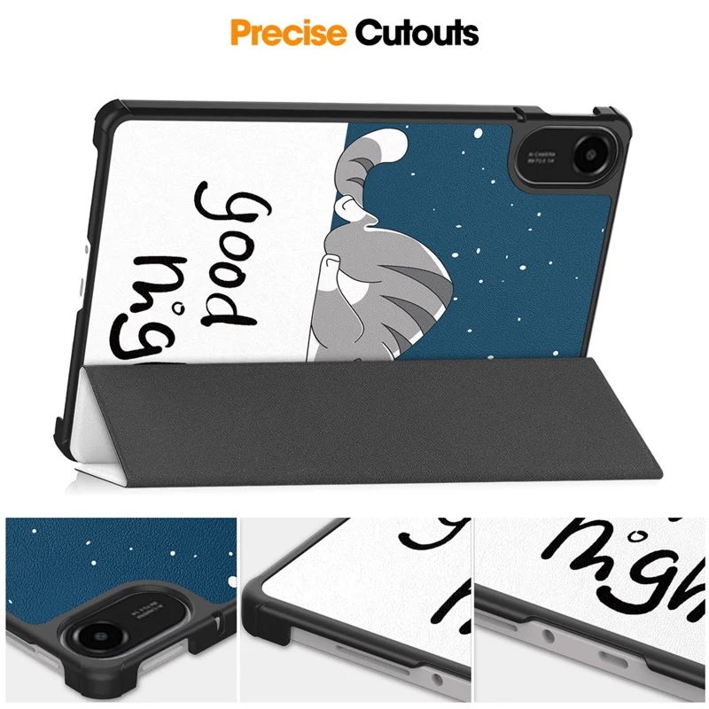 For Xiaomi Redmi Pad 2 Case Pattern Print Leather Stand Tablet Cover - Cat-Cellmalls