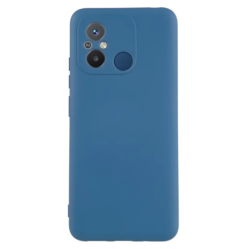 Cell Phone Case for Xiaomi Redmi 12C 4G Liquid Silicone TPU 2.0mm Thick Arc Edge Phone Cover - Green-Cellmalls