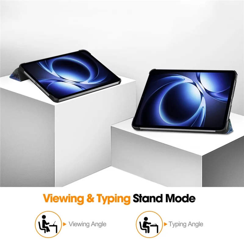 For Xiaomi Redmi K Pad Case Pattern Print Leather Stand Tablet Cover - Starry Sky-Cellmalls