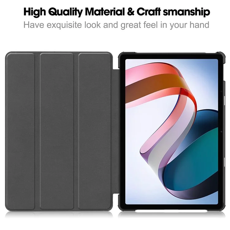 For Xiaomi Redmi Pad SE PU Leather Tablet Case Pattern Printing Tablet Cover with Tri-fold Stand - Galaxy-Cellmalls