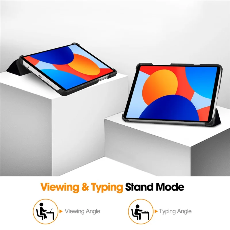 For Xiaomi Redmi Pad SE 4G 8.7 inch Stand Case Pattern Print Leather Tablet Cover - Don't Touch Me-Cellmalls