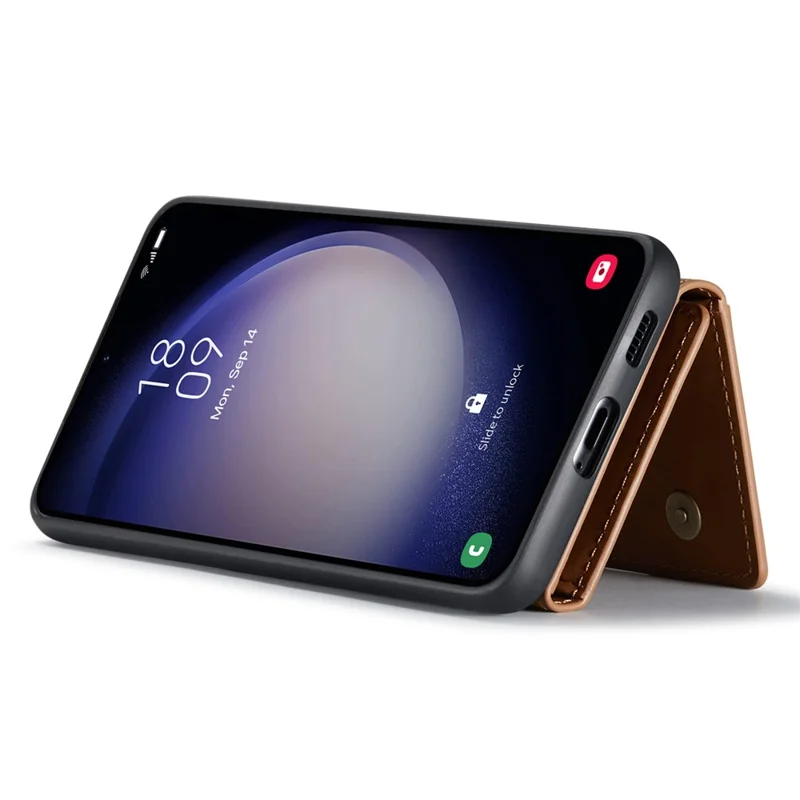 DG.MING M2 Series for Samsung Galaxy A36 5G Case PU+PC+TPU Phone Cover Detachable Wallet - Brown-Cellmalls