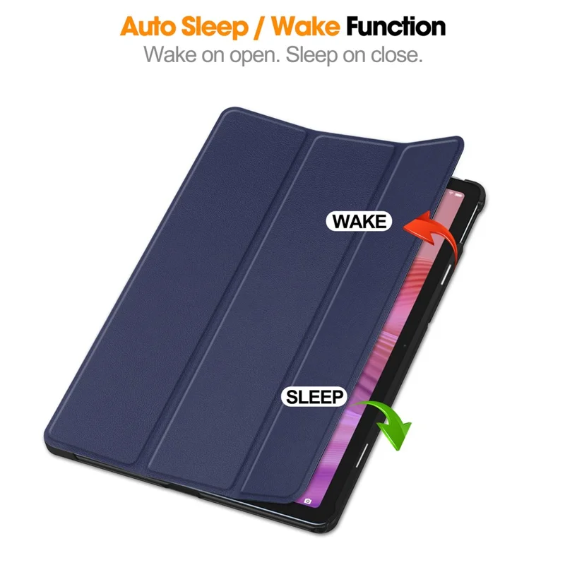For Lenovo Tab TB311FU Case Anti-Drop Leather Stand Tablet Cover - Dark Blue-Cellmalls