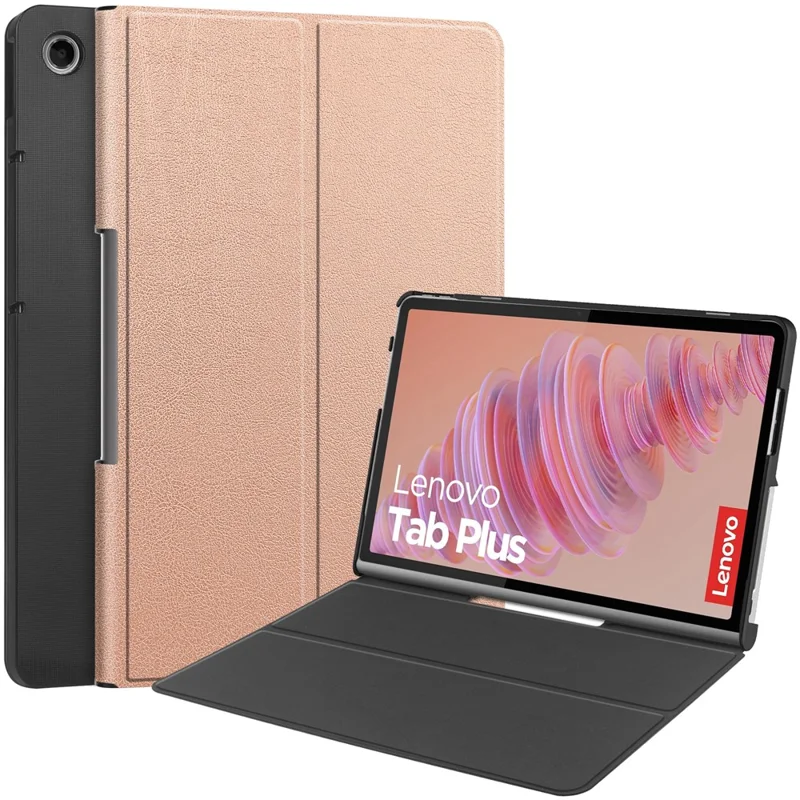 For Lenovo Tab Plus Stand Case Shockproof Leather Tablet Cover - Black-Cellmalls