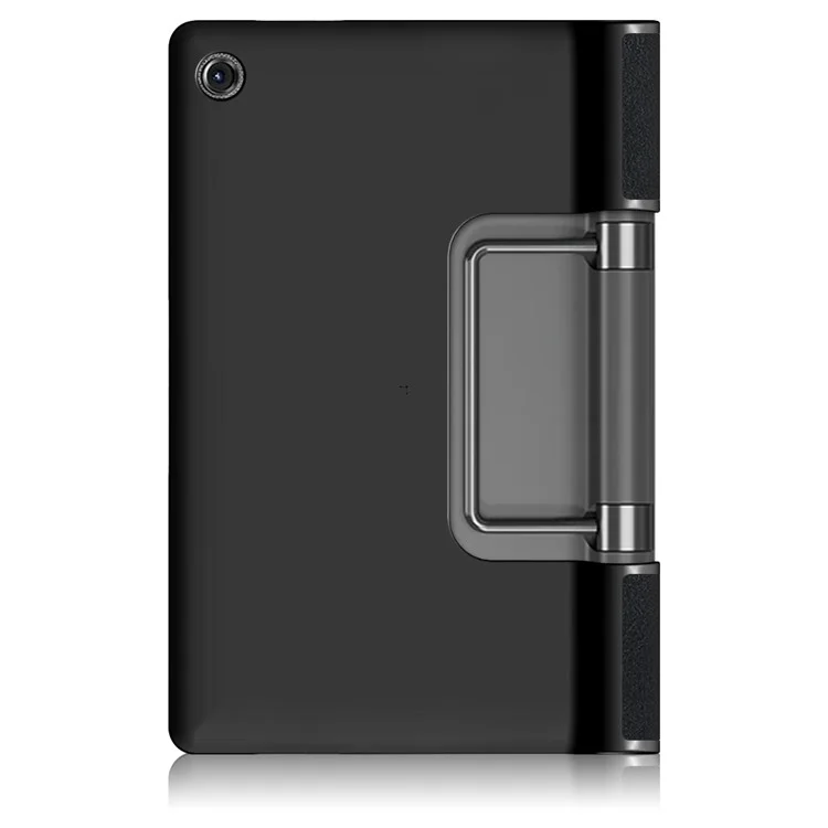Plain PU Leather Good Shock-Absorption Tablet Cover with Kickstand for Lenovo Yoga Tab 11 - Black-Cellmalls