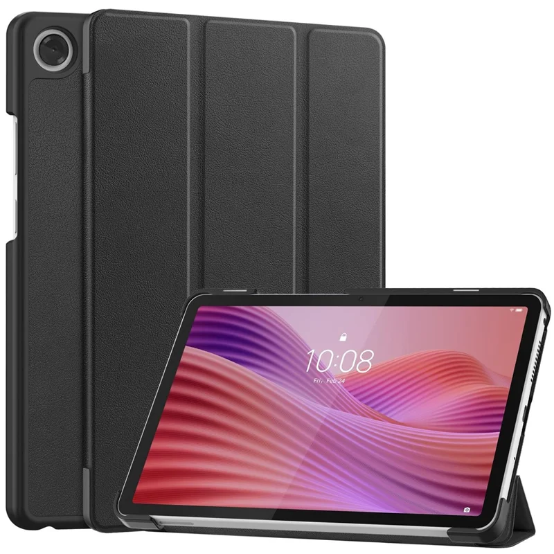 For Lenovo Tab K9  /  Tab One Case Anti-Drop Leather Stand Tablet Cover - Black-Cellmalls