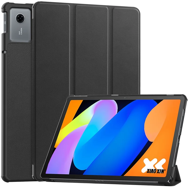 For Lenovo Idea Tab (TB336ZU  /  TB336FU)  /  Xiaoxin Pad 11 2025 Case Anti-Drop Leather Stand Tablet Cover - Black-Cellmalls