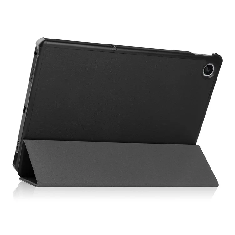 For Lenovo Tab M10 Plus (3rd Gen) PU Leather Trifold Stand Case Auto Sleep / Wake Tablet Full Protection Cover - Black-Cellmalls