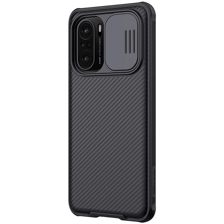 NILLKIN CamShield Case for Xiaomi Poco F3 / Redmi K40 / K40 Pro / K40 Pro+ Slide Camera Cover PC Hard Phone Case Cover - Black-Cellmalls