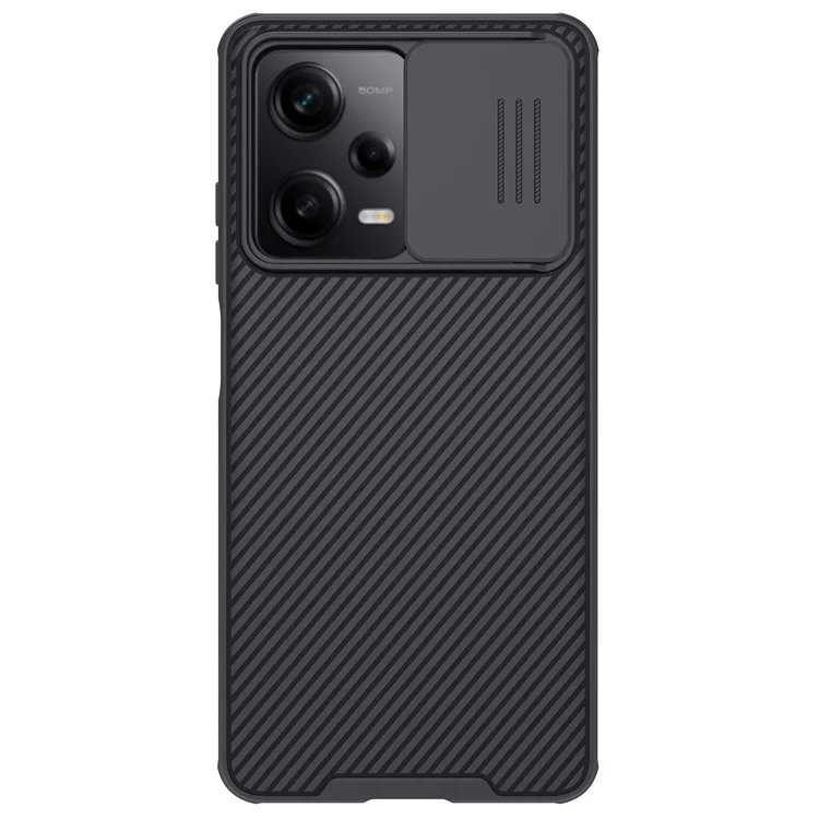 NILLKIN CamShield Pro Series for Xiaomi Redmi Note 12 Pro 5G  / Note 12 Pro Speed 5G / Poco X5 Pro 5G Hard PC Soft TPU Phone Case Anti-Slip Back Shell with Slide Camera Cover - Black-Cellmalls