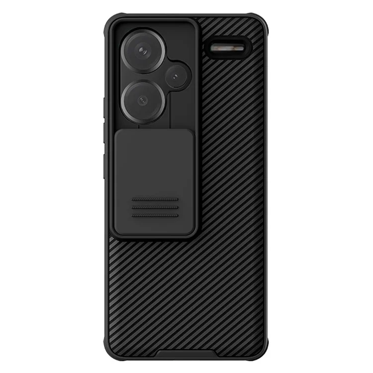 NILLKIN CamShield Pro Series For Xiaomi Redmi Note 13 Pro+ 5G Case PC+TPU Smart Phone Cover + Slide Camera Lid - Black-Cellmalls