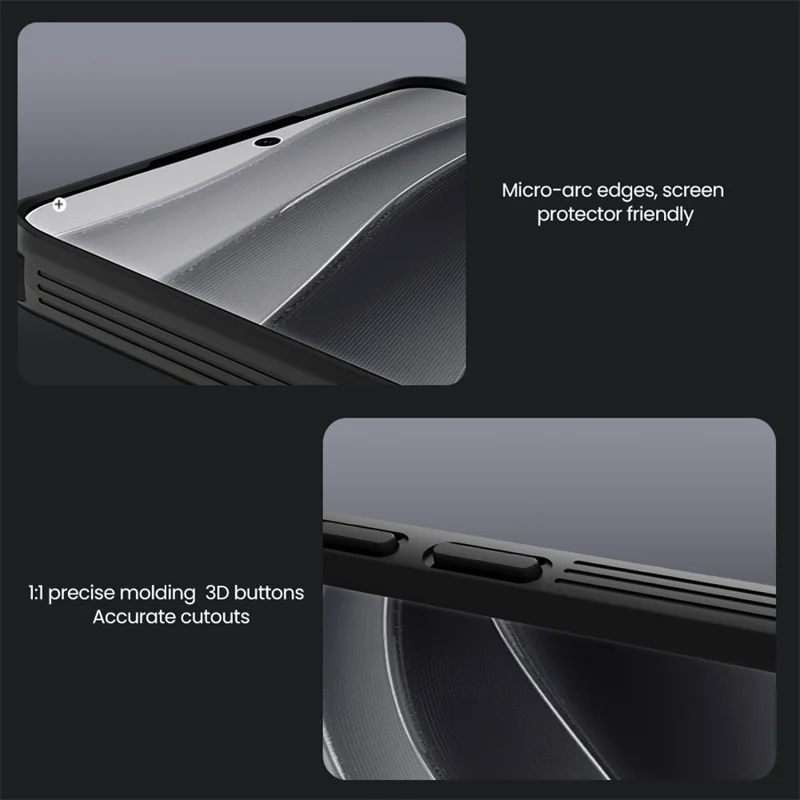 NILLKIN Camshield Pro Series for Xiaomi Redmi Note 14 Pro+ 5G Case PC+TPU Slide Camera Lid Phone Cover - Black-Cellmalls