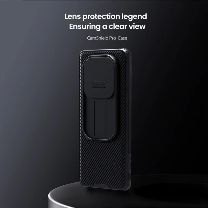 NILLKIN Camshield Pro Series for Xiaomi Redmi Note 14 Pro 5G / Poco X7 5G Case PC+TPU Slide Camera Lid Phone Cover - Black-Cellmalls