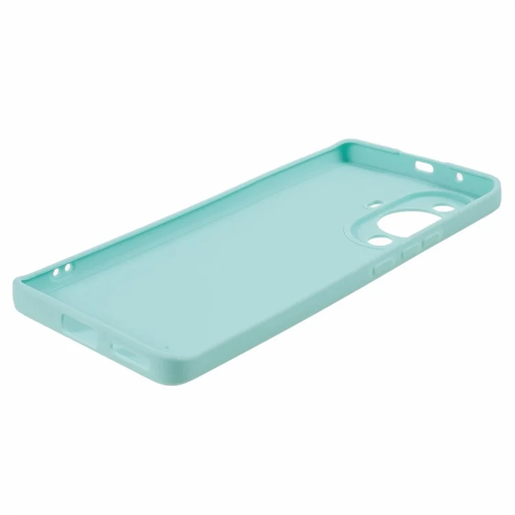 Straight Edge Phone Case for Huawei nova 11 / nova 12s 4G / nova 12 Lite 4G , Precise Cutout Anti-scratch TPU Cover - Light Green-Cellmalls