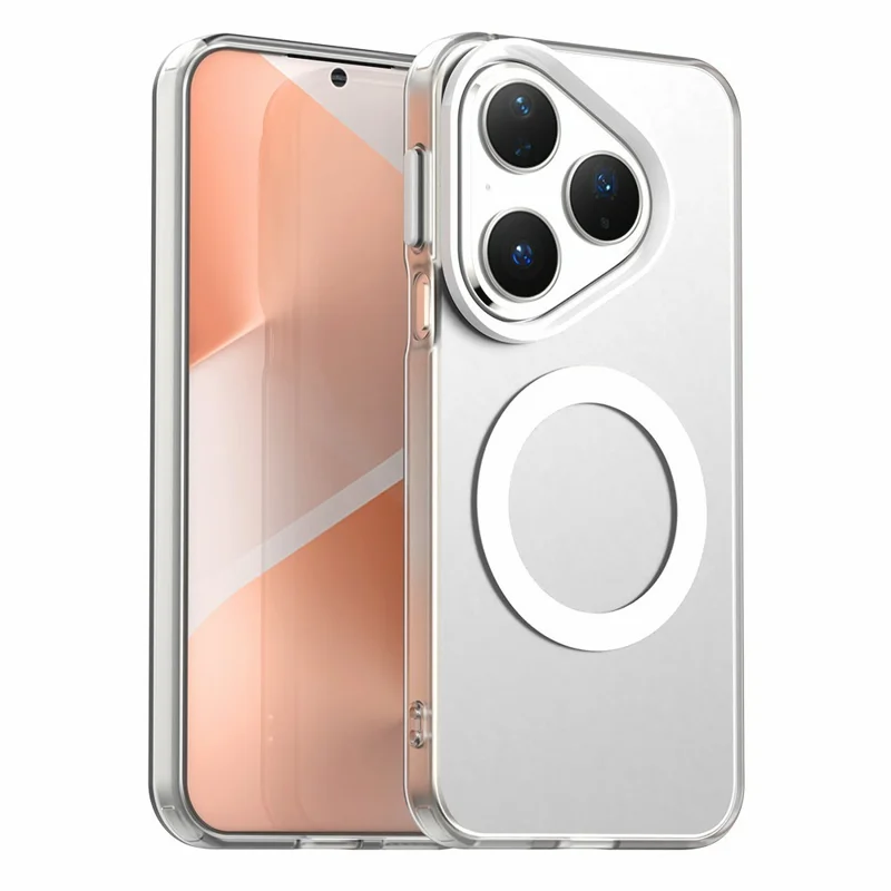 For Huawei Pura 80 Case Compatible with MagSafe Anti Drop Hybrid Phone Back Cover - White-Cellmalls