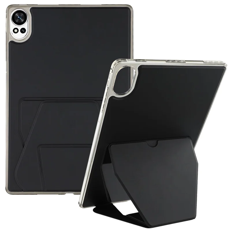 For Huawei MatePad Air (2024)  /  MatePad 12 X Case TPU PU Leather Kickstand Tablet Cover - Black-Cellmalls