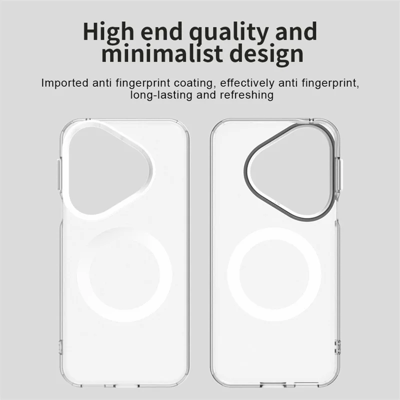 For Huawei Pura 80 Case Compatible with MagSafe Anti Drop Hybrid Phone Back Cover - White-Cellmalls