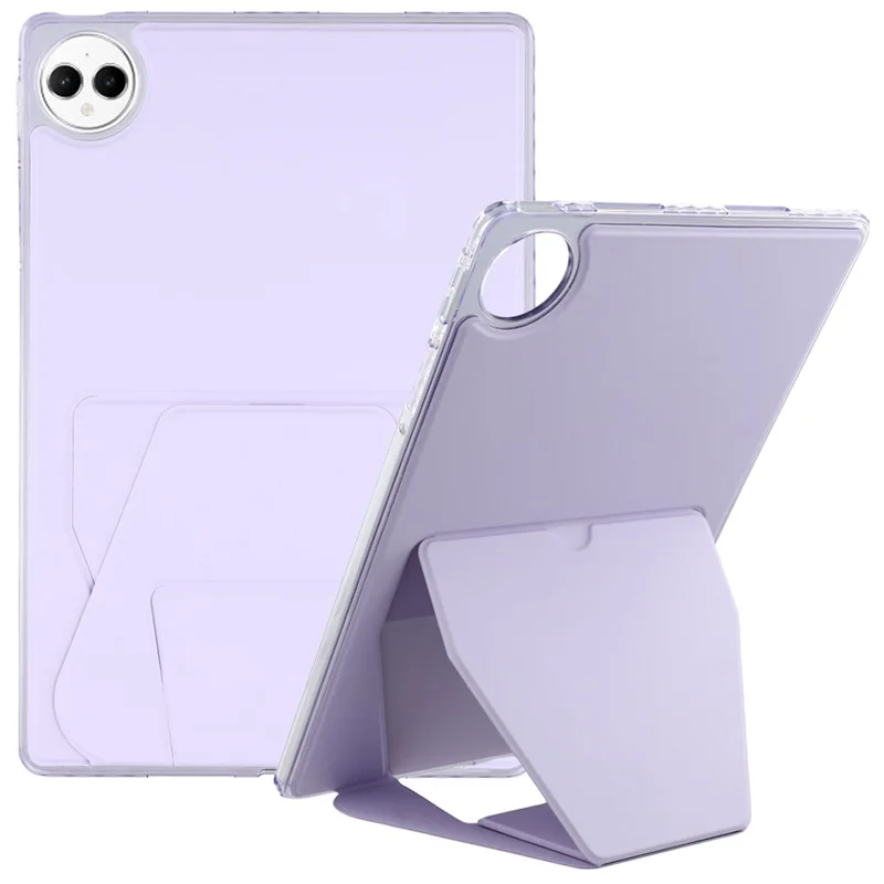 For Huawei MatePad Pro 12.2 (2024) Case TPU PU Leather Kickstand Tablet Cover - Purple-Cellmalls