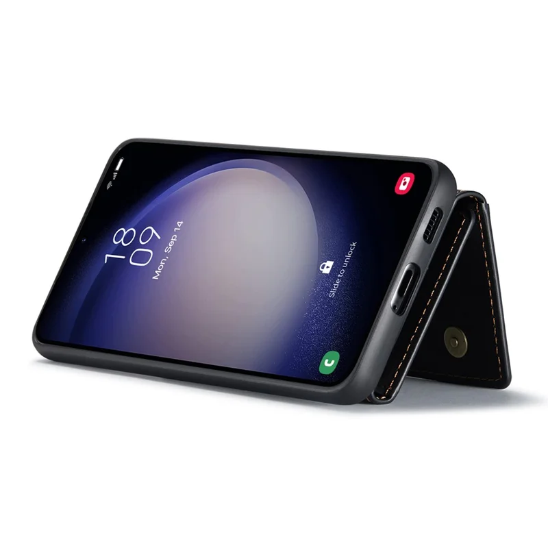 DG.MING M2 Series for Samsung Galaxy A56 5G Case PU + PC + TPU Phone Cover Detachable Wallet - Black-Cellmalls