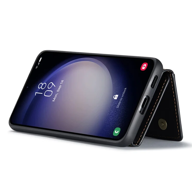 DG.MING M2 Series for Samsung Galaxy A16 5G / A16 4G Case PU+PC+TPU Phone Cover Detachable Wallet - Black-Cellmalls