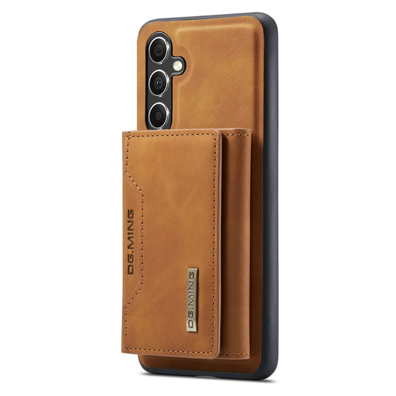 DG.MING M2 Series for Samsung Galaxy A36 5G Case PU+PC+TPU Phone Cover Detachable Wallet - Brown-Cellmalls