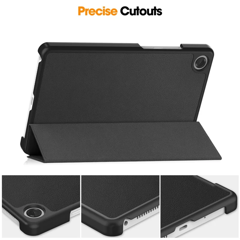 For Lenovo Tab K9  /  Tab One Case Anti-Drop Leather Stand Tablet Cover - Black-Cellmalls
