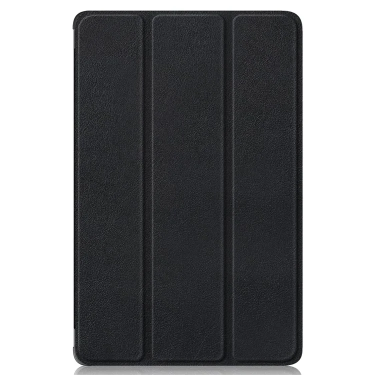 Tri-fold Stand Tablet Case for Lenovo Tab M9 TB-310FU , Auto Wake / Sleep PU Leather Tablet Cover - Black-Cellmalls