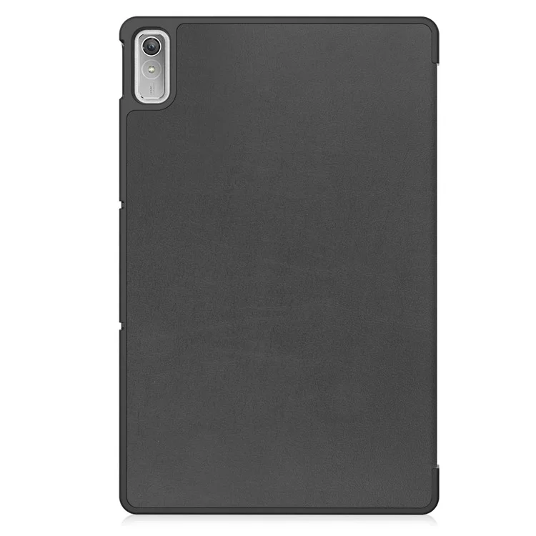 For Lenovo Tab P11 Gen 2 PU Leather Tri-fold Stand Tablet Shockproof Case Auto Wake / Sleep Full Protection Cover - Black-Cellmalls