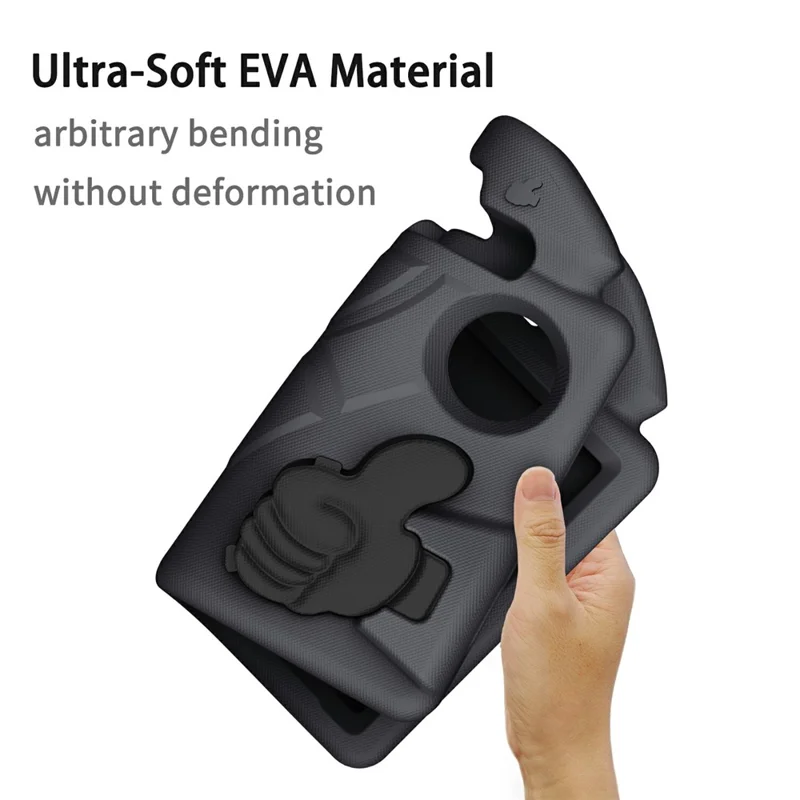 For Xiaomi Redmi Pad SE 4G 8.7 inch Case Ultra-Soft EVA Thumb Kickstand Tablet Cover - Black-Cellmalls