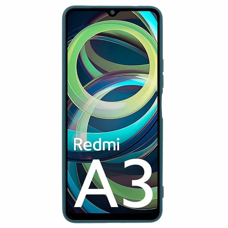 For Xiaomi Redmi A3 / Poco C61 4G Case Shockproof 2.0mm TPU Phone Cover - Midnight Green-Cellmalls