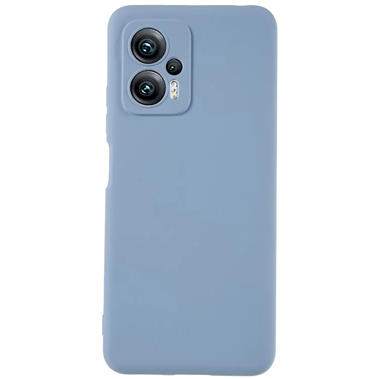 For Xiaomi Redmi Note 11T Pro 5G / Note 11T Pro+ 5G / Poco X4 GT 5G / Redmi K50i 5G TPU Phone Case Arc Edge 2.0mm Thick  Liquid Silicone Texture  Shockproof Cover - Black-Cellmalls